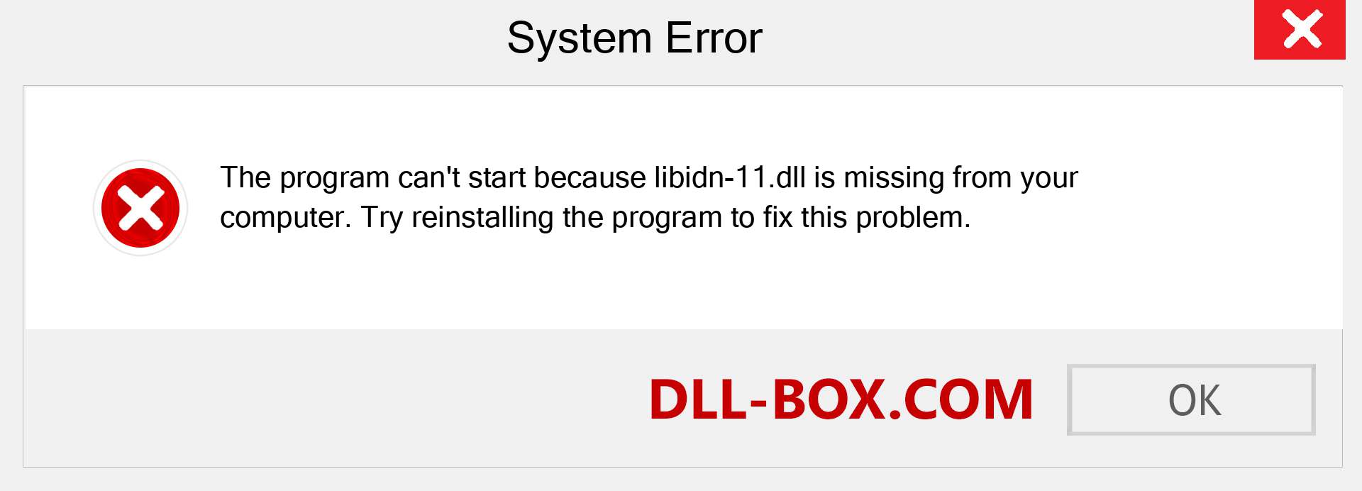  libidn-11.dll file is missing?. Download for Windows 7, 8, 10 - Fix  libidn-11 dll Missing Error on Windows, photos, images